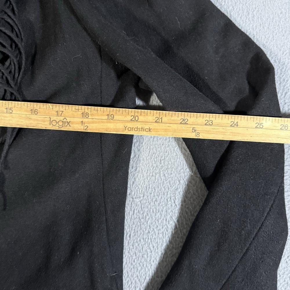 Vintage Lauren Ralph Lauren Women's Cape Dress Coat Black Wool Blend Size 2 - Picture 6 of 7